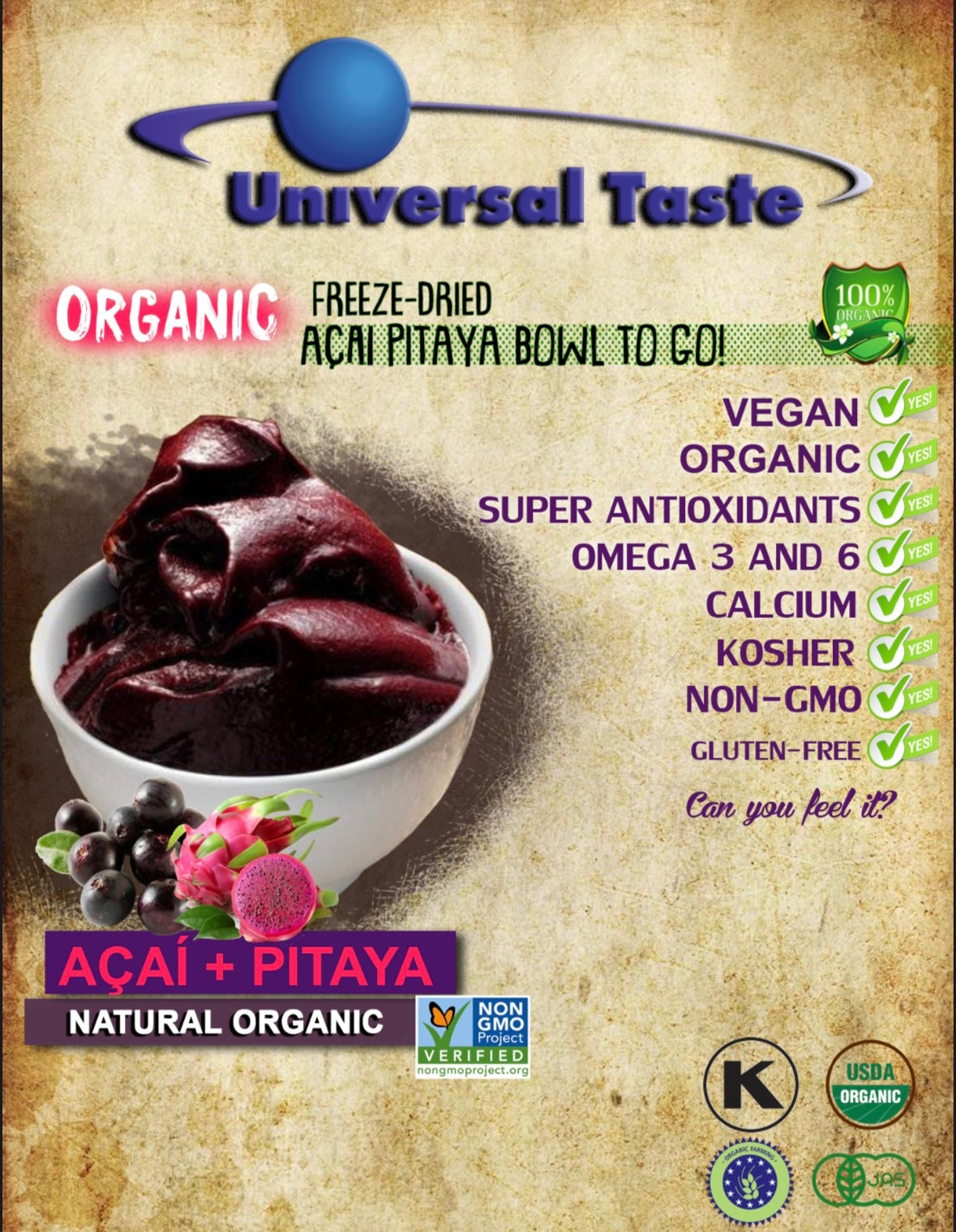 Açaí Pitaya Freeze Dried Powder - Universal Taste